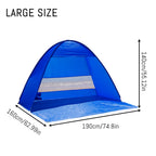 PAKICETUS Lightweight Pop Up Beach Tent with Carry Bag, Quick Setup Sun Shade Shelter Portable Outdoor Cabana Tent for Beach Vacation Outdoor Travel Lovers