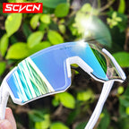 SCVCN Hot Cycling Sunglasses Men Road Driving Bike Glasses Outdoor Sports Mountain Climbing Women Bicycle UV400 Cycling Goggles