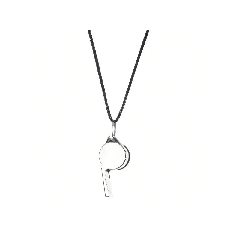 2 Pack Stainless Steel Sports Whistles with Lanyard - Loud Crisp Sound for Coaches Referees And Officials