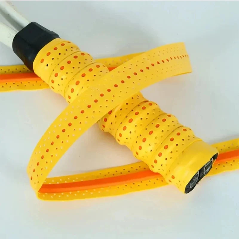 Shock Absorption Anti‑Slip Sport Overgrip Tape Sweatproof Grip Tape for Tennis, Badminton & Sports Equipment with Sweatband