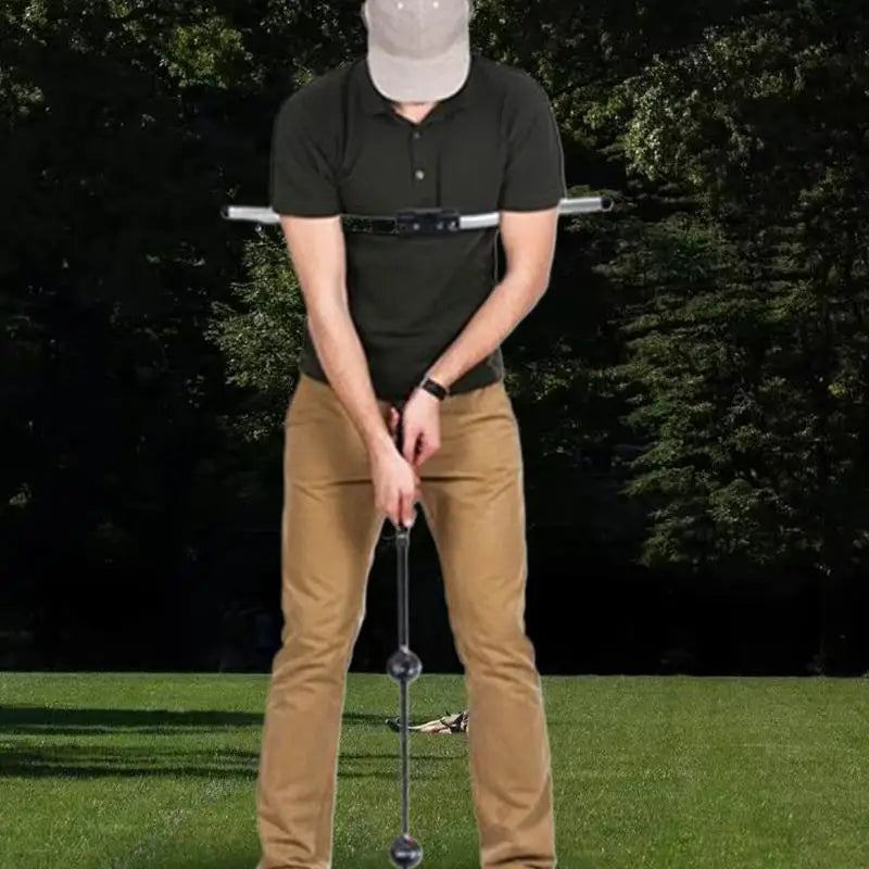Golf putting practice tools Helps with correct body positioning and movement Effective Golf Swing Gesture Alignment Aid tool
