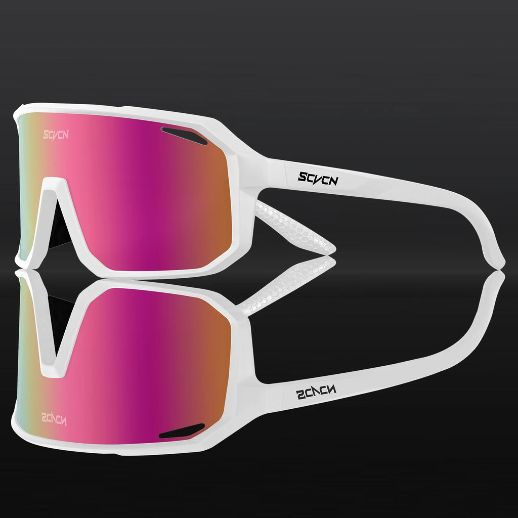 SCVCN Men bicycle Cycling Sunglasses Woman MTB road bike Driving Goggles Outdoor Sports running Glasses UV400 Hiking Eyewear