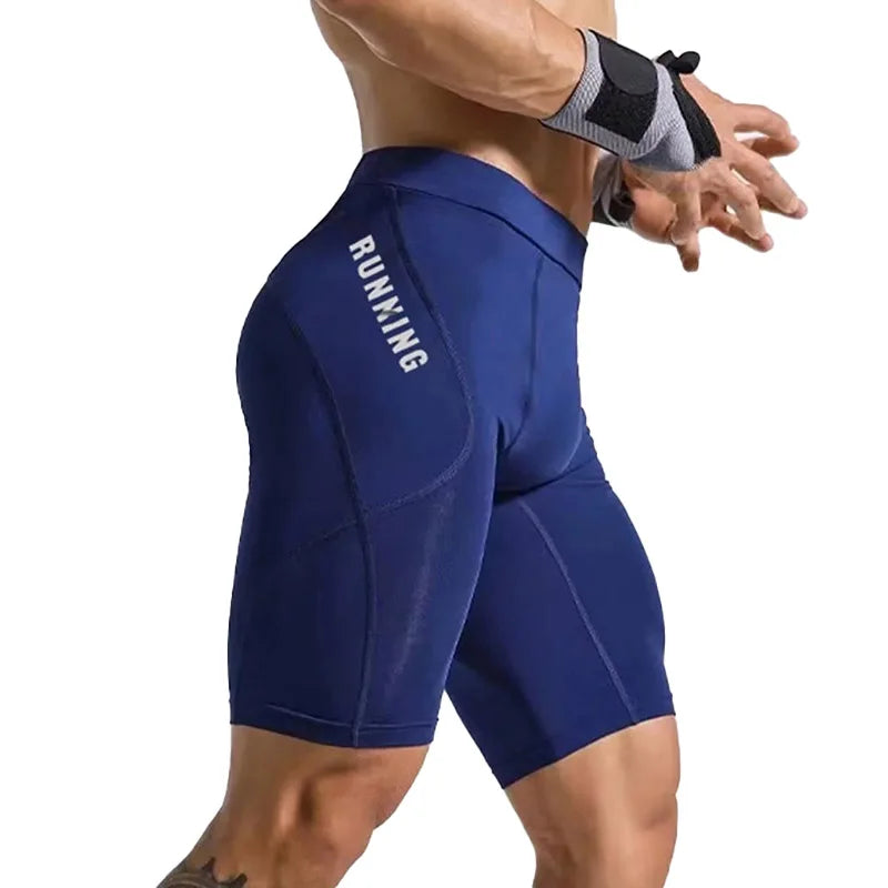 Men's Bodybuilding Shorts Gym Running Leggings Male Joggings Elastic Compressions Sweatpant Football Basketball Tights Trousers