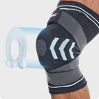 AOLIKES 1PCS Knee Brace Support Straps Knee Compression Sleeves for Men & Women Meniscus Tear Arthritis Sports Joint Pain Relief