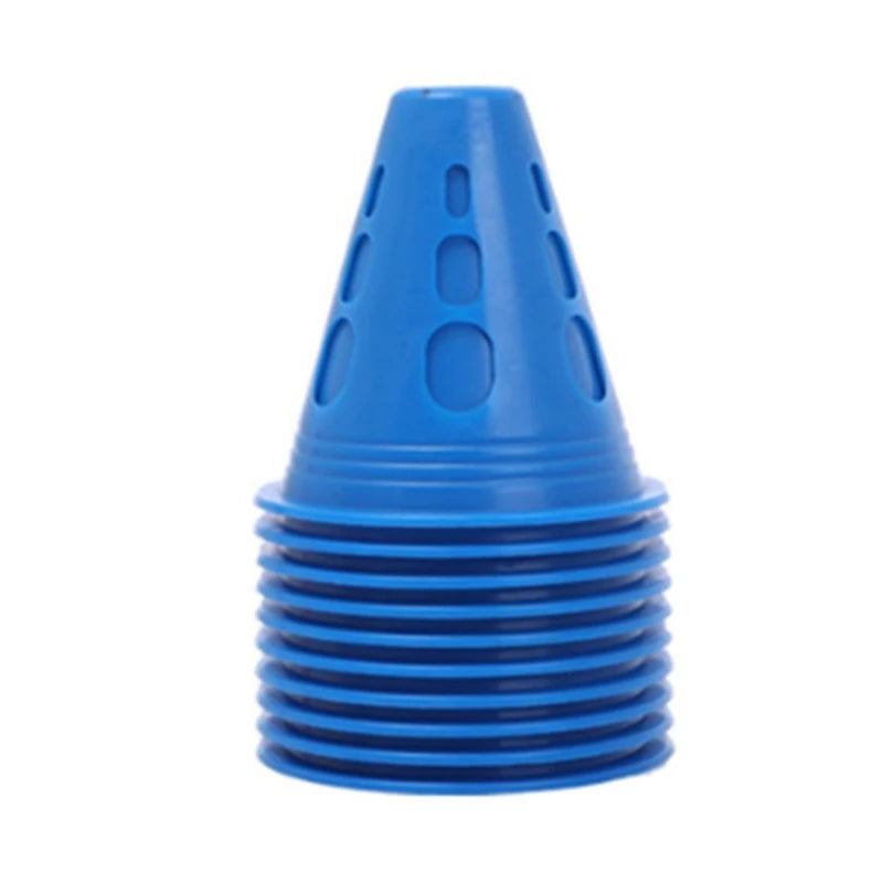Sports Cones, 10 Pack Sports Cones Training Cones Traffic Cones Roller Skating Obstacle Training Agility Marker Cones 24BD