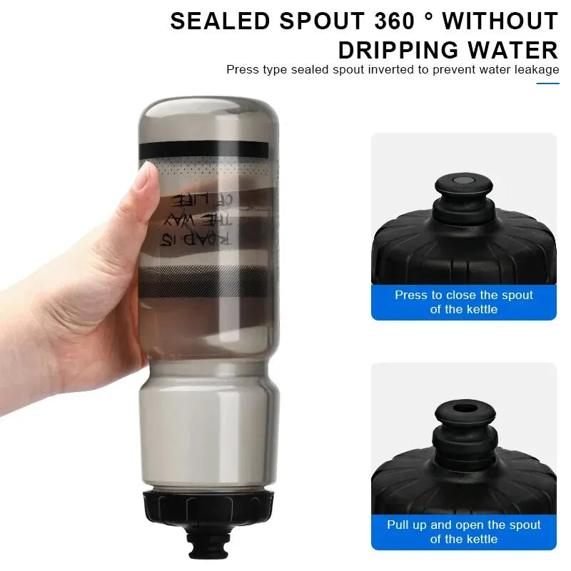 RIDERACE Bicycle Water Bottle 750ML PP5 Plastic For Outdoor Running Climbing Sports Squeeze Mug Cycling Kettle Portable Bike Cup