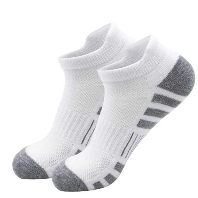 12/24Pairs Ankle Athletic Running Socks Cushioned Breathable Low Cut Sports Tab Socks For Men And Women