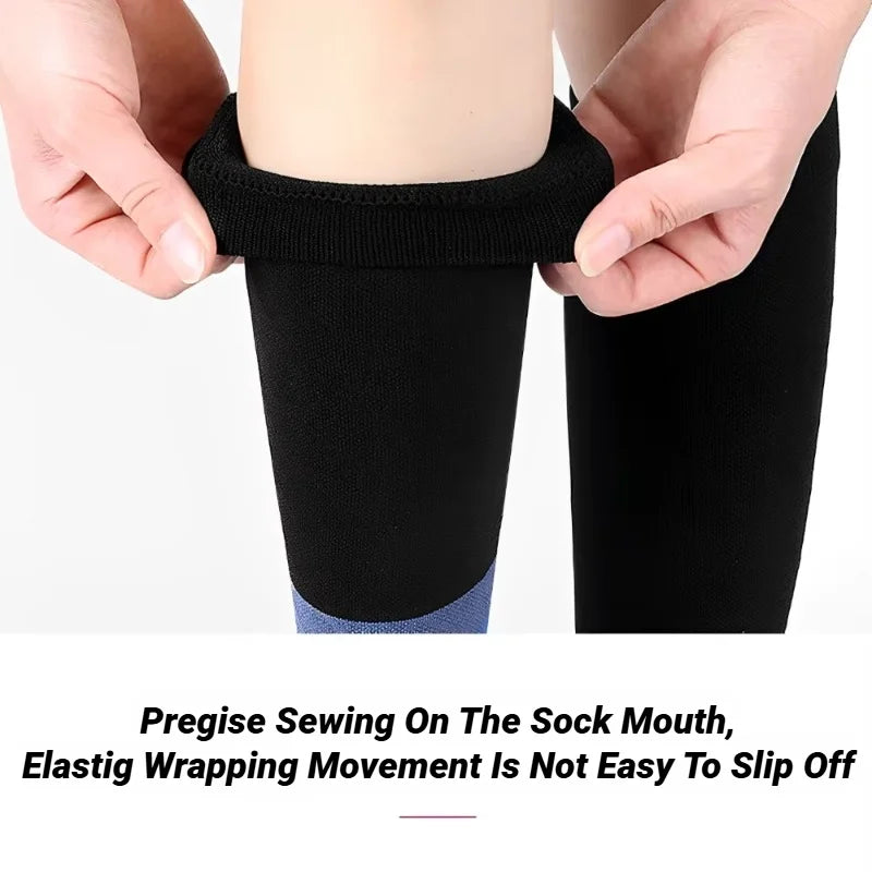 Calf Compression Sleeves Compression Sports Socks Long Pressure Stockings Leg Compression Sleeve Calf Support Assists Leggings