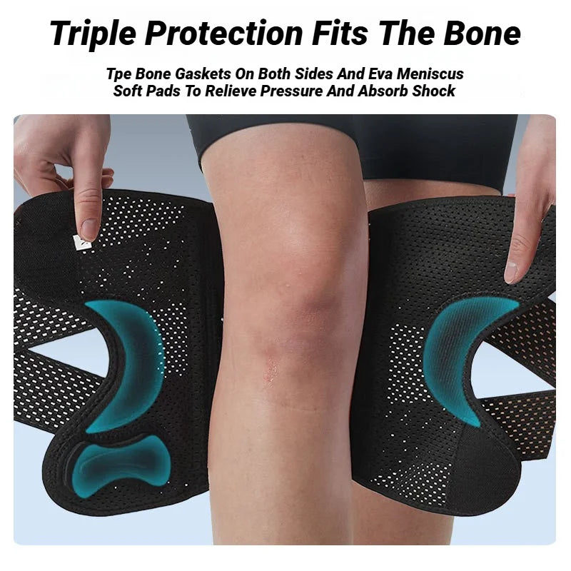 1 Piece Of Breathable Elastic Lightweight Knee Pad With Spring Support, Made Mesh Fabric For Stabilizing Effect, Suitable Basket