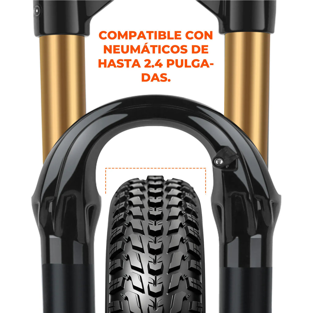 BOLANY Bike Air Fork 27.5/29inch 120mm Travel Oil Air Suspension Lightweight Magnesium Alloy Quick Release Bicycle Fork