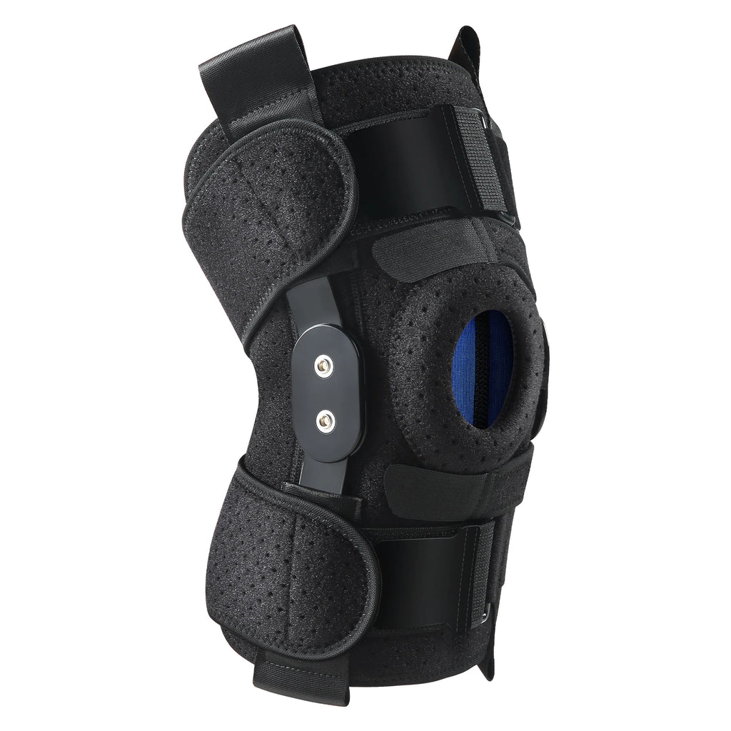 Hinged Knee Brace with Side Stabilizers & Patella Gel Pads Knee Pain for Men Women Meniscus Tear  Acl Mcl Injury Recovery