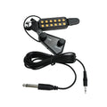 12-hole Acoustic Guitar Sound Hole Pickup Magnetic Transducer with Tone Volume Controller Audio Cable