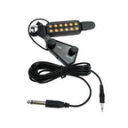 12-hole Acoustic Guitar Sound Hole Pickup Magnetic Transducer with Tone Volume Controller Audio Cable