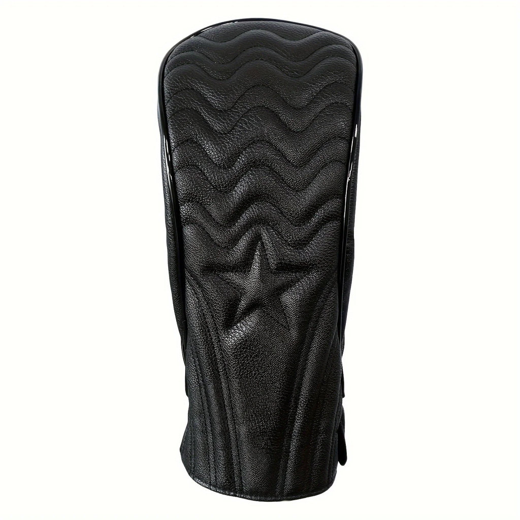 1pc/3pcs Golf Head Covers for Driver & Woods - Head cover, Designed to Fit All Woods and Drivers (Grain star style）