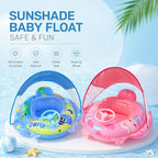 Sunshade Swim Tube Inflatable Swimming Seat Ring Pool Float Swim Accessory Summer Water Sports Swimming Circle Swim Float ﻿ ﻿ ﻿