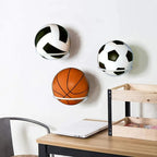 1Pc Metal Wall Mounted Ball Display Rack Round Wall Holder for Basketball Football Volleyball Heavy‑Duty Ball Storage Stand