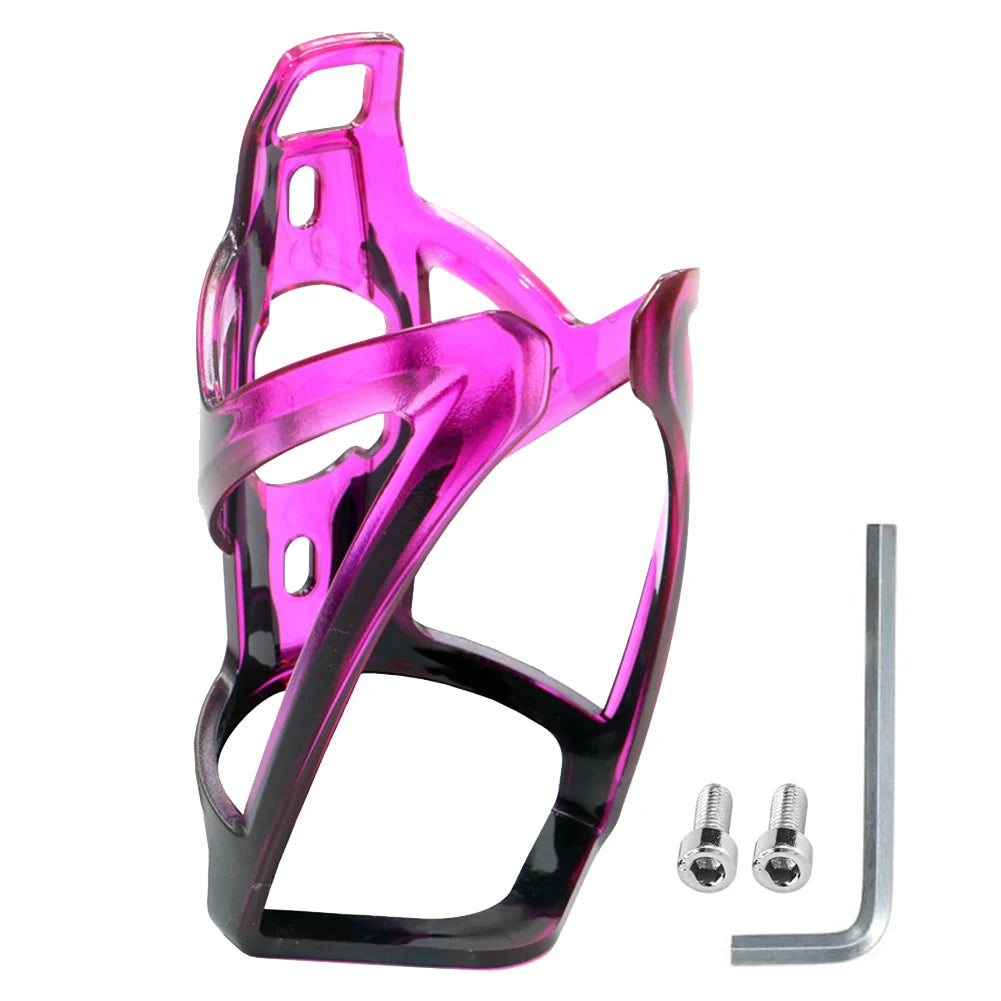 Bicycle Water Bottle Cage Strong Bicycle Drink Bracket Rack Colorful Gradient Cycling Bottle Holder Road Mountain Bike Accessory