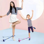 Bounce Ball Elastic Flash Ball Self Luminous Adult Children Rotation Jump Ring Fitness Set Foot Single Leg Swing Ball New Gift