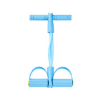 6 Tubes Natural Rubber Pedal Resistance Bands with Handles Multifunctional Yoga Pedal Puller Elastic Tension Rope Full Body Slimming Stretching Trainer Fitness Exercise Equipment for Abdomen Waist Arm Leg Home Gym Yoga Workou