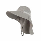 Outdoor Sports Jungle Hiking Hat Fishing Hat Wide Brim Bucket Hat With Neck Cover Quick Dry Men Fishermen Sun Protected Cap