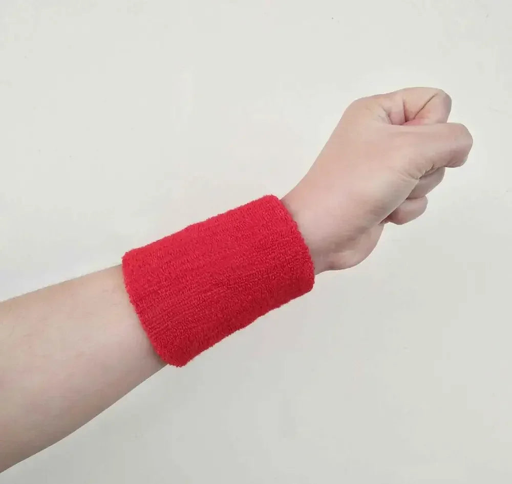 L XL Wristband Sport Sweatband Hand Band Sweat Wrist Support Brace Wrap Guards for Gym Volleyball Basketball Tennis Wrist Band
