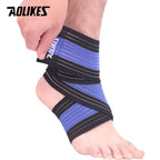 AOLIKES 1PCS Professional Sports Strain Wraps Bandages Elastic Ankle Support Pad Protection Ankle Bandage Guard Gym Protection