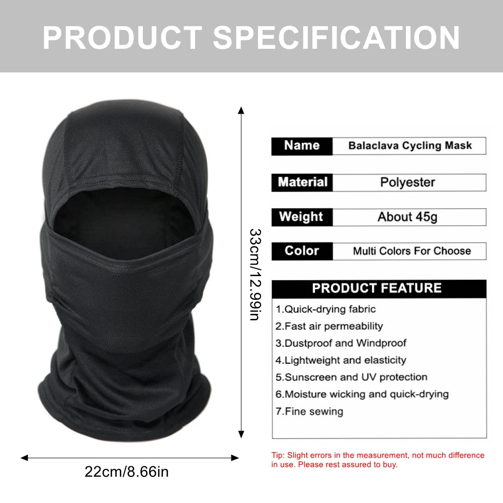 Camouflage Balaclava Full Face CS Mask Ski Cycling Hunting Head Neck Cover Helmet Liner Cap  Multicam Men Scarf