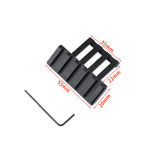 Tactical 45 Degree Rail Mount Offset 20mm Picatinny Side Rail for Flashlights Red Dot Sight Optics Mount Hunting Accessories