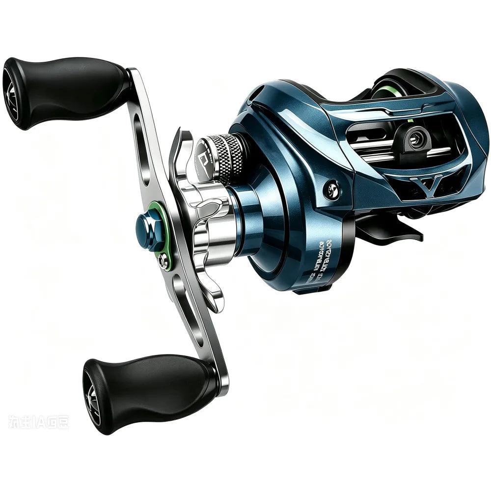 Ultra-Light Baitcasting Reel,  Compact Low Profile Baitcaster, 7.2:1 Gear Ratio, Palm Fit, Magnetic Brake Fishing Reel for Creeks, Ponds, Light Lures & Finesse Bass