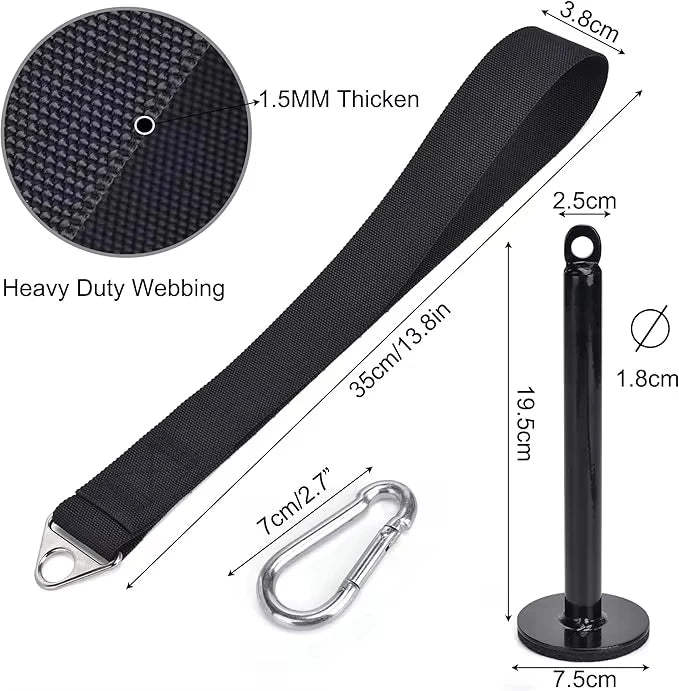 Fitness Arm Wrestling Training Strap Forearm Wrist Strengthener Arm Blaster Hand Grip Band For Gym Cable Machine WeightLifting