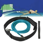 Summer Latex Tubes Swimming Training Safety Rope Elastic Adjustable Swimming Pool Exerciser TPE 4M Swim Training Resistance Belt