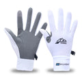 Men's Lightweight Summer Ice Silk Full-Finger Quick-Dry Touchscreen Sports Fishing Sun Protection Driving Cycling Gloves for Wom