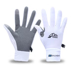 Men's Lightweight Summer Ice Silk Full-Finger Quick-Dry Touchscreen Sports Fishing Sun Protection Driving Cycling Gloves for Wom