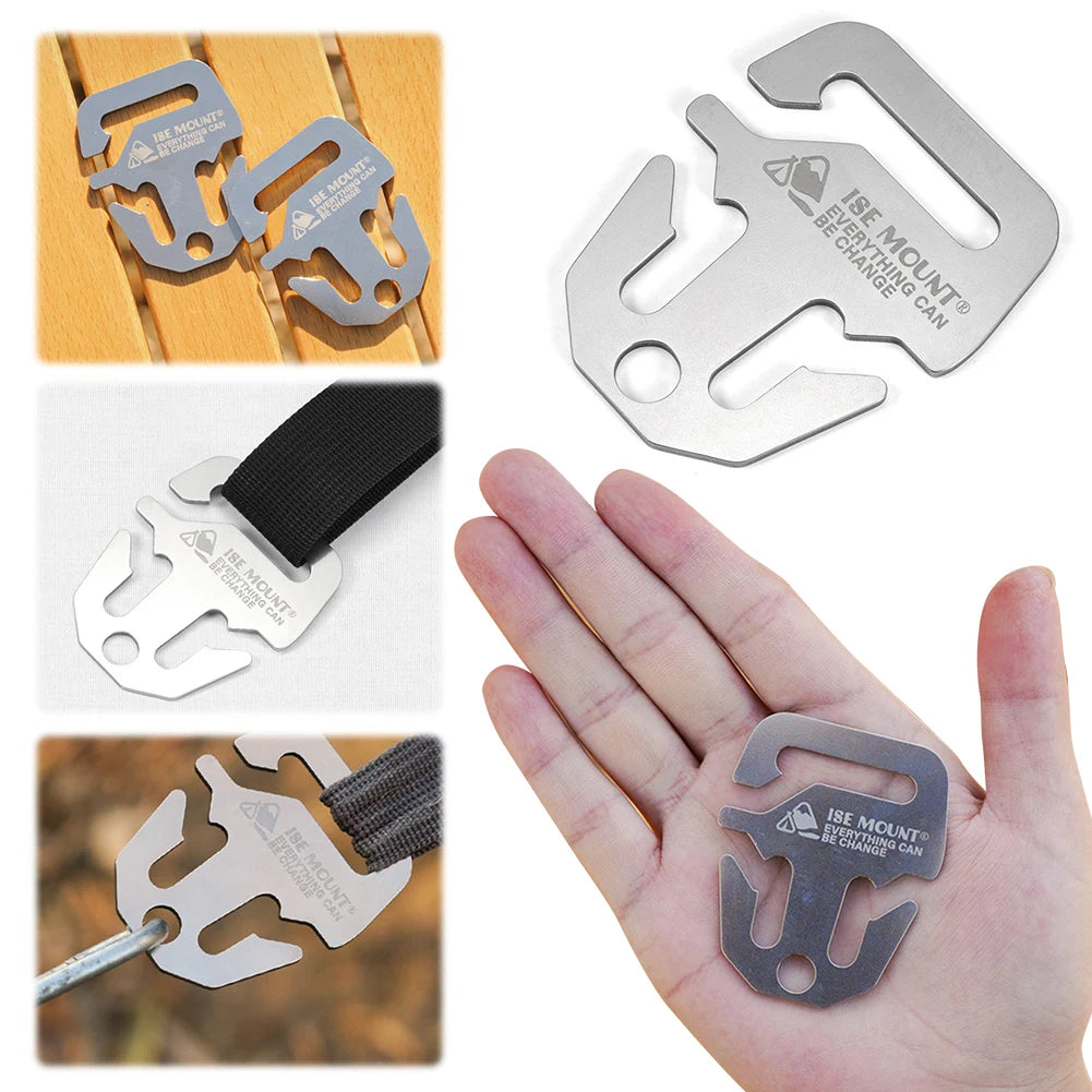 5/10Pcs Anchor Awning Fastener Stainless Steel Tight Rope Buckle Awning Canopy Fastener Camping Accessories