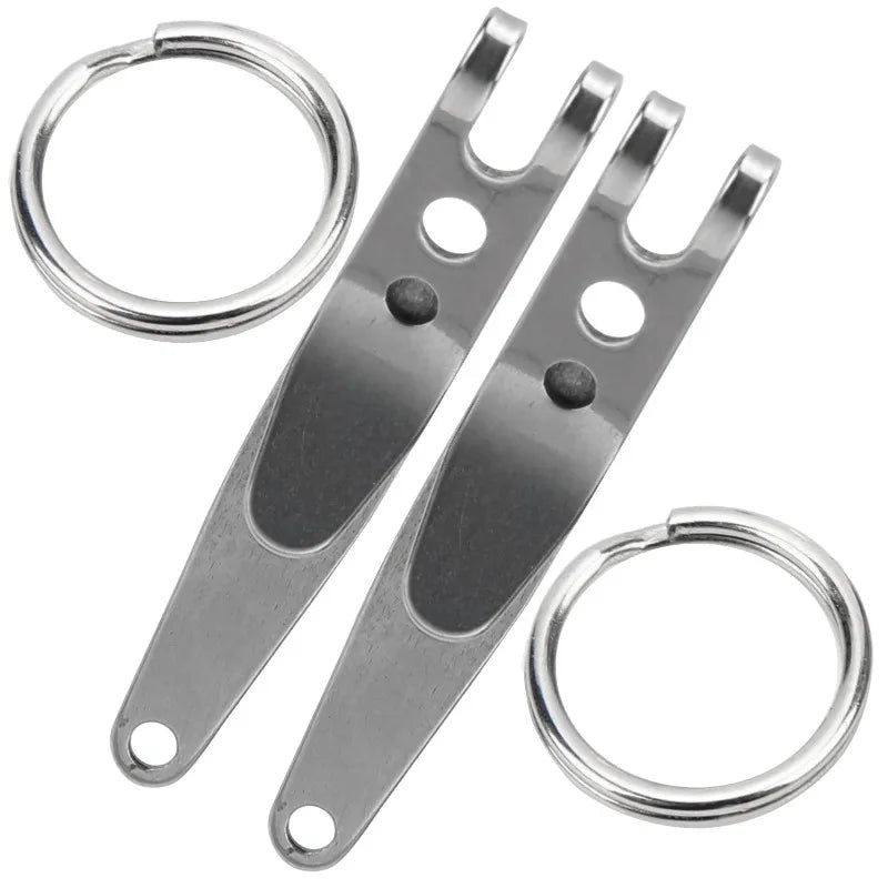 Outdoor Belt Clip Suspension Pocket Clip Key Holder with Keychain Mini Suspension Clip Keychain Pocket Clip