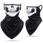 3D Skull Summer Bandana Hanging Ear Triangle Scarf Cycling Hiking Hunting Fishing Sports Bicycle Face Mask Neck Gaiter Men Women