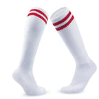 Loogdeel 1Pair 26-45 Kids Soccer Compression Sports Socks Stretchy Knee High Tube Socks Men Women Teens Football Athletic Socks