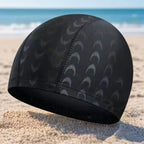Comfortable Nylon Adult Swimming Caps High Elastic Breathable Swim Cap Black Ear Protection Male Swimming Hat Men Women