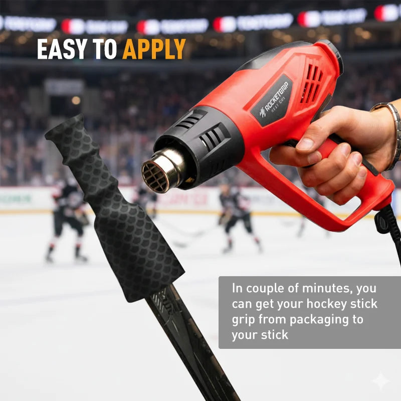 Ice Hockey Sticks Heat Shrinkable Sleeve Hockey Stick Grip Non-Slip Fishing Rod Training Badminton Hockey Equipment Accessories