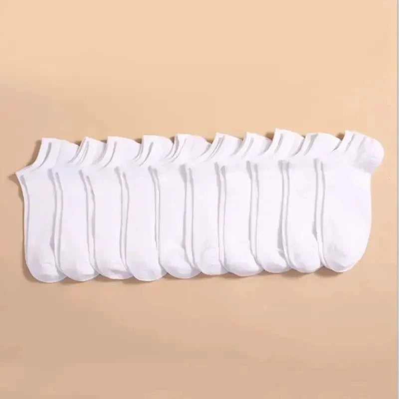 1/3/10Pairs Men's Ankle Socks Soft Breathable Stretchy Solid Color Low Cut Casual Sports Socks for Women Comfortable Fashionable