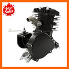 2 Stroke Engine Bicycle Motor Kit 80CC Black Single Cylinder 1.65HP 1.85kW 5500RPM Gas Powered Engine for Bike Motorized Conversion Powerful Fast Riding Save Time Effort Scooter Accessories