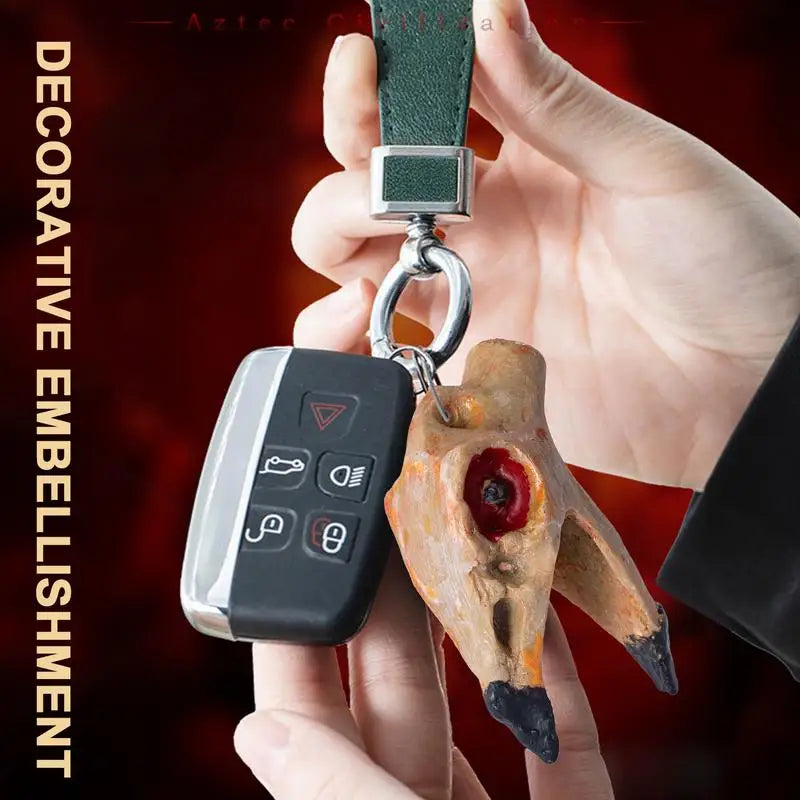 Spooky Aztec Death Whistle Loud Screaming Bone-Chilling Sounding Whistles for Adults Unique Scary Ornament Noise Maker for Holid