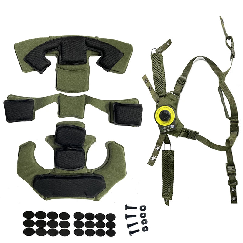 Team Wendy EXFIL Helmet Suspension System & Chin Strap - Compatible with FAST/MICH/ACH Tactical Helmets(No helmat)