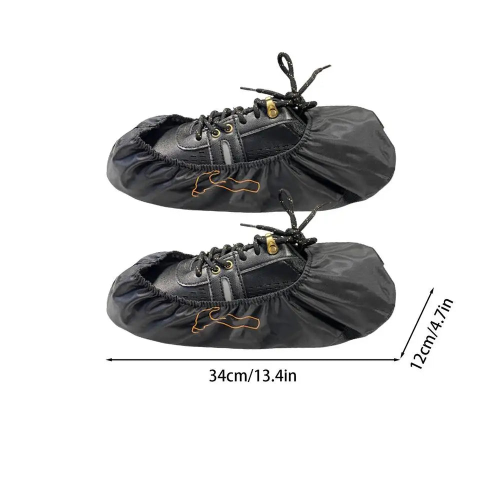 Professional Bowling Alleys Supplies, Bowling Shoes Waterproof Covers, Bottom Non-slip Leather Bowling Shoe Covers