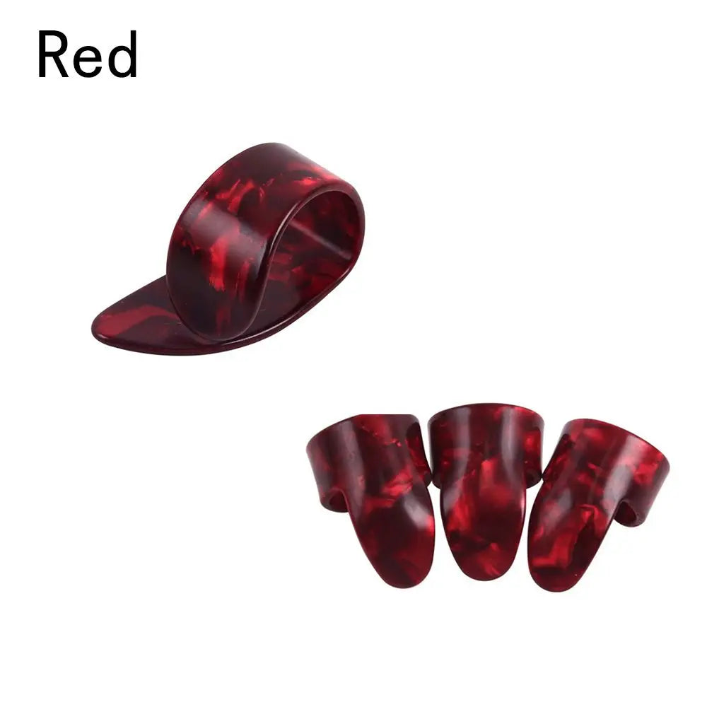1 Thumb + 3 Finger For Acoustic Celluloid Guitar Picks Guitar Plectrum Fingerpick Guitar Parts Musical Instruments Accessories