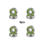 8pcs Bearings ILQ-11 High-Speed Bearings Are Suitable for Skateboard Long Board Inline Roller Skates and Ice Skates with Low Noi