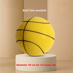 Indoor Silent Basketball and Basket 18/21/24 cm Bouncing Mute Ball Sports and Entertainment Toy Foam Ball No Noise Fast Shipping