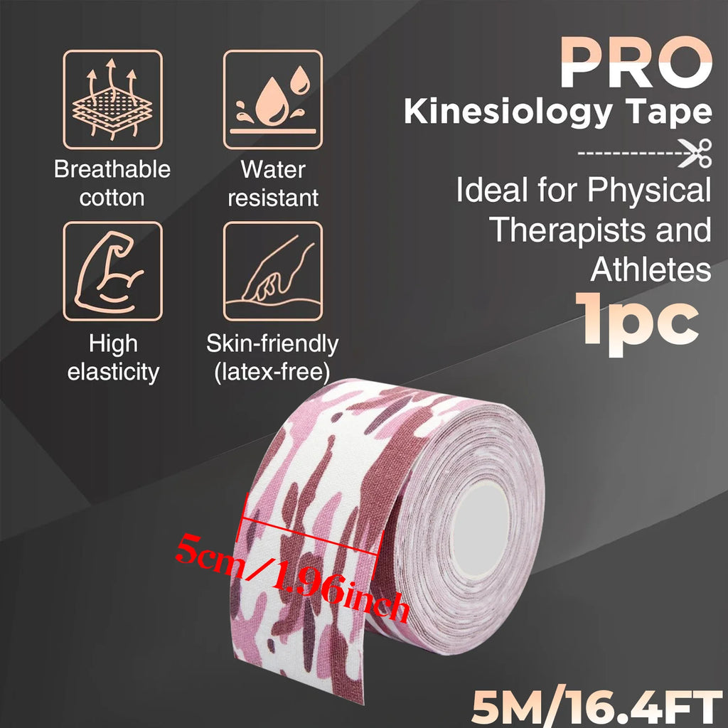 Sports Tape，Sports Elastic Knee Pads，Muscle Pain Relieving Knee Pads，Suitable for Gym Fitness，Running，Tennis，Swimming，Soccer