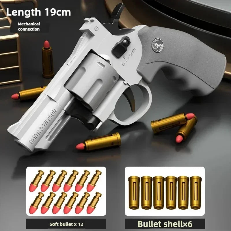 A1 N6 ZP5 357 Revolver Launcher Pistol EVA Soft Dart Bullet Toy Gun Airsoft CS Outdoor Shooting Game Paintball Kids Adult GiftF