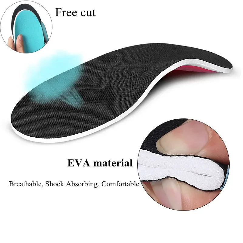 Orthopedic Insoles Arch Support Flatfoot Shoe Insole Sports Inserts Foot Cushion Heel Pads for Men Women Foot X/O Leg Correction